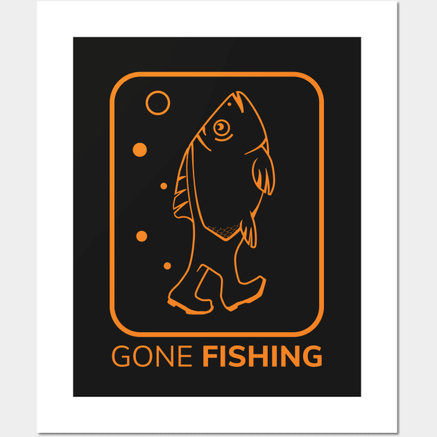 Education is Important But Fishing Is Importanter | Funny quotes | Funny Art Wall Art by SW-Longwave